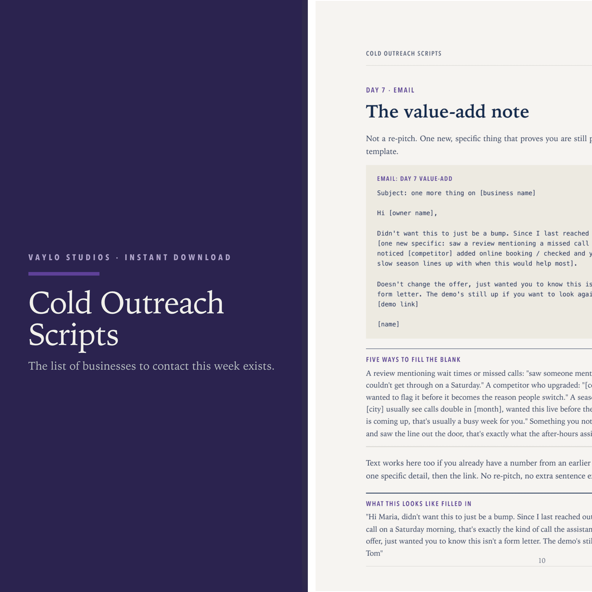 Cold Outreach Scripts