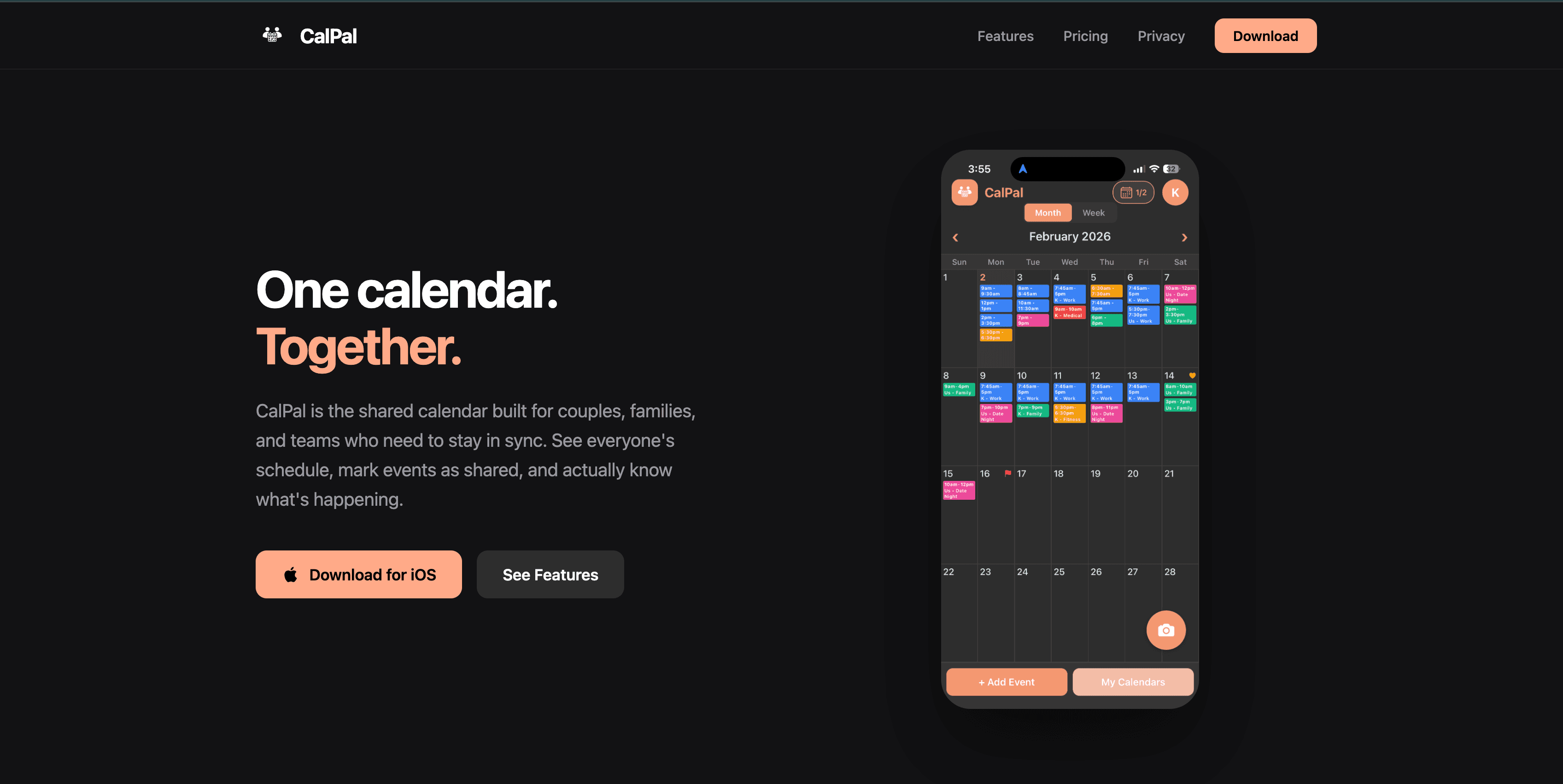 CalPal screenshot
